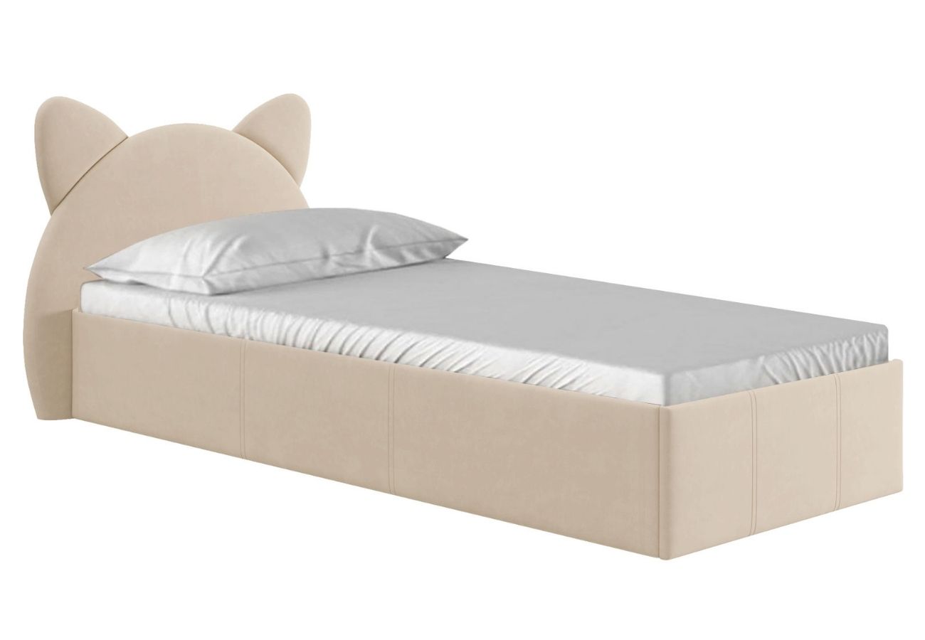 Кровать «Котенок» 120 см с подъемным механизмом Бежевый