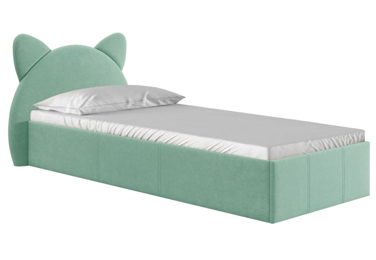 Кровать «Котенок» 90 см с подъемным механизмом Мятный