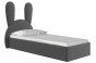 Кровать «Кролик» 120 см с подъемным механизмом Серый