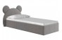 Кровать «Мишка» 120 см с подъемным механизмом Серый