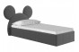 Кровать «Мышка» 90 см с подъемным механизмом Серый