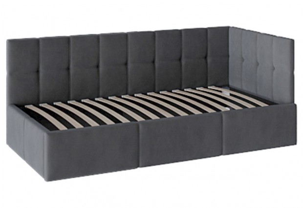 Кровать ОТТАВА с подъемным механизмом 90х200, Серый ткань Ловерс