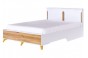Кровать Умео 160 см белый снег, орех лион