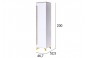 Шкаф 1-дверный Умео белый снег, орех лион