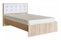 Двуспальная кровать Скобу 120 см белый