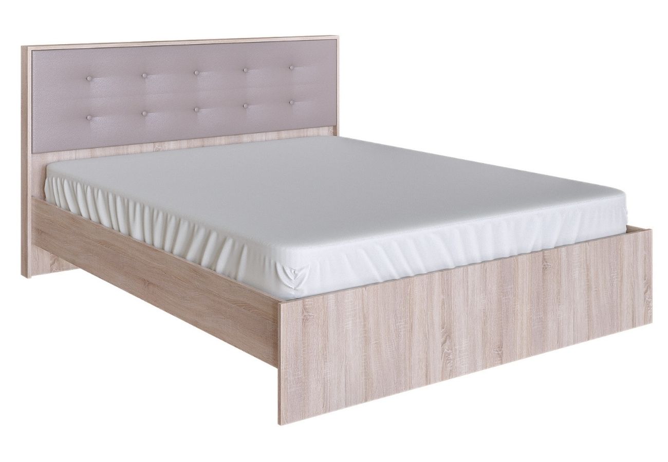 Двуспальная кровать Скобу 120 см латте