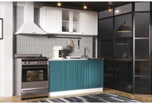 Кухня Хозяюшка Акация белая/Моренга МДФ 1,5м