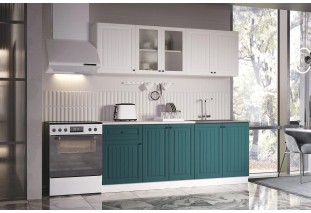 Кухня Хозяюшка Акация белая/Моренга МДФ 2м