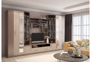 Гостиная АТЛАНТА Ясень Шимо темный, Ясень Шимо светлый