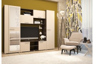 Гостиная  ФЛОРА 2 Венге, Дуб