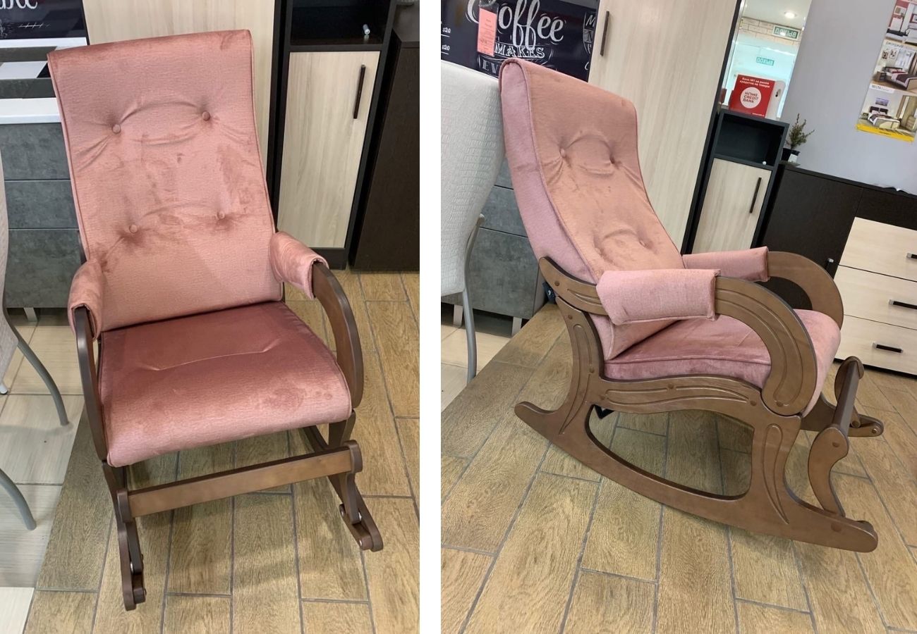 Кресло-качалка Флист розовый