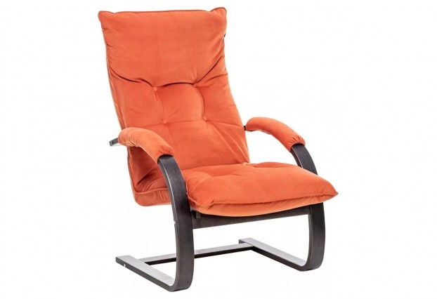 Кресло-трансформер Leset Монако Венге текстура, Велюр V39 Оранжевый
