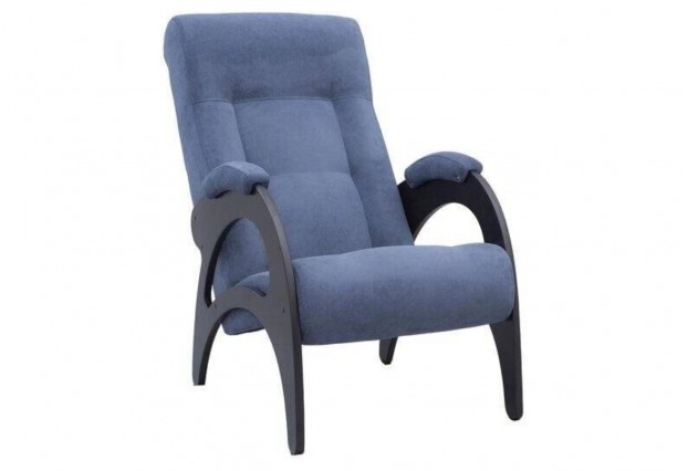 Кресло для отдыха Leset Модель 41 б/л Венге, ткань Велюр Verona Denim Blue
