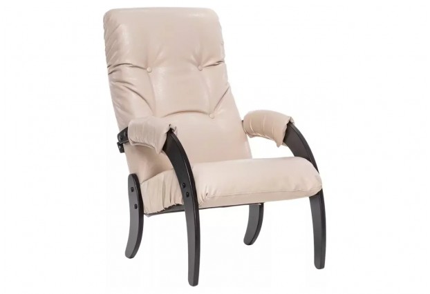 Кресло для отдыха Leset Модель 61, Венге, кожзам Polaris Beige