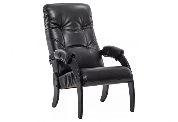 Кресло для отдыха Leset Модель 61, Венге, кожзам Vegas Lite Black