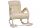 Кресло-качалка Leset Модель 44 б/л Дуб шампань, кожзам Polaris Beige
