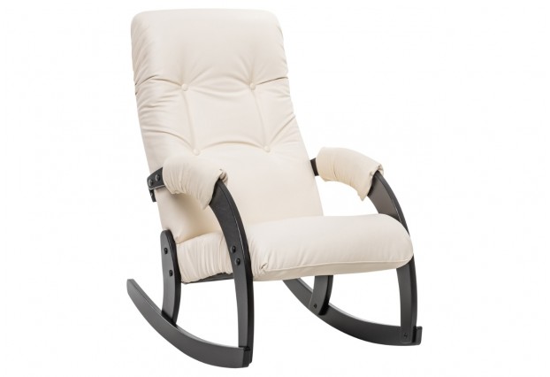 Кресло-качалка Модель 67 Венге, кожзам Dundi 112
