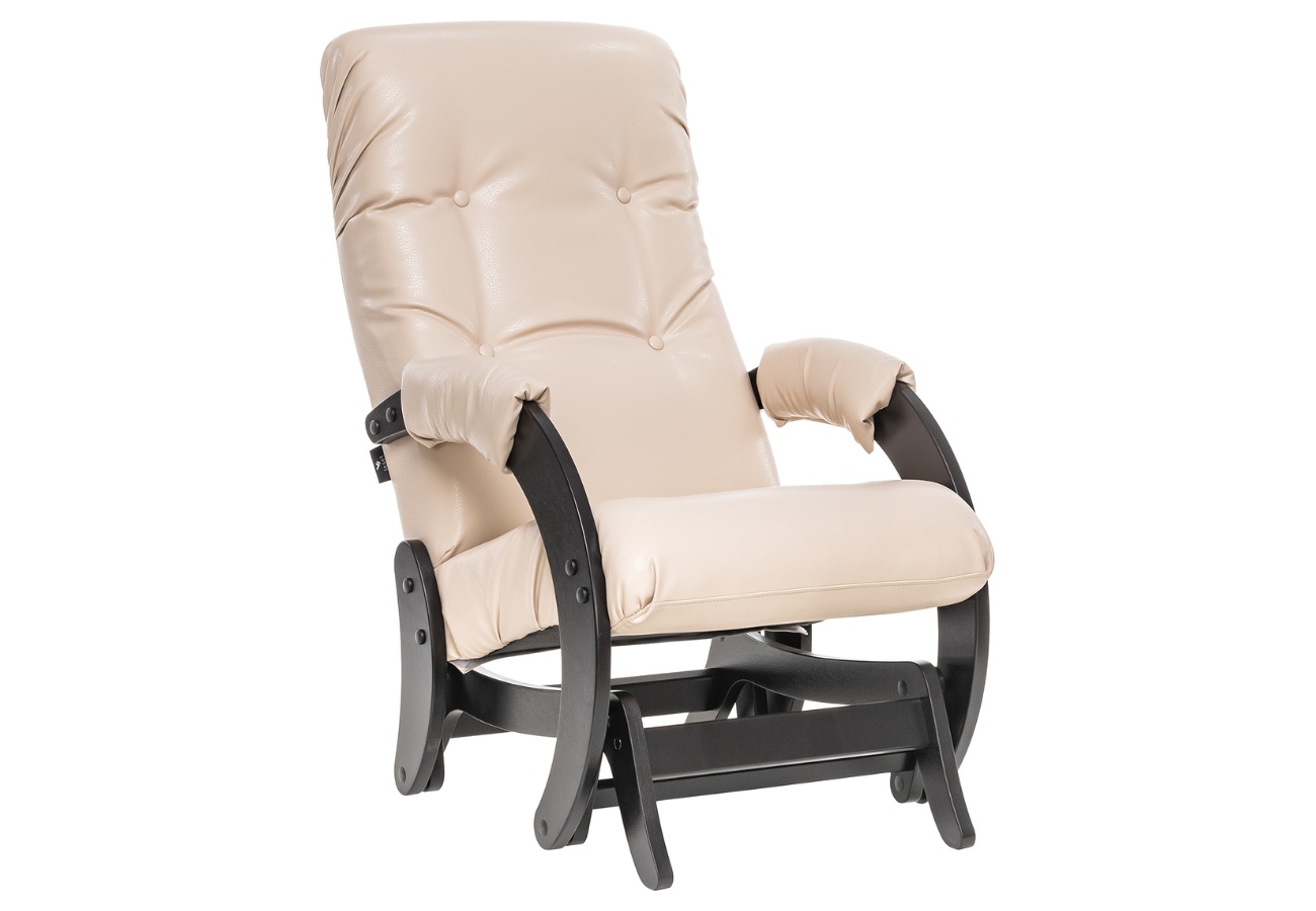 Кресло-глайдер Модель 68 Венге, кожзам Polaris Beige