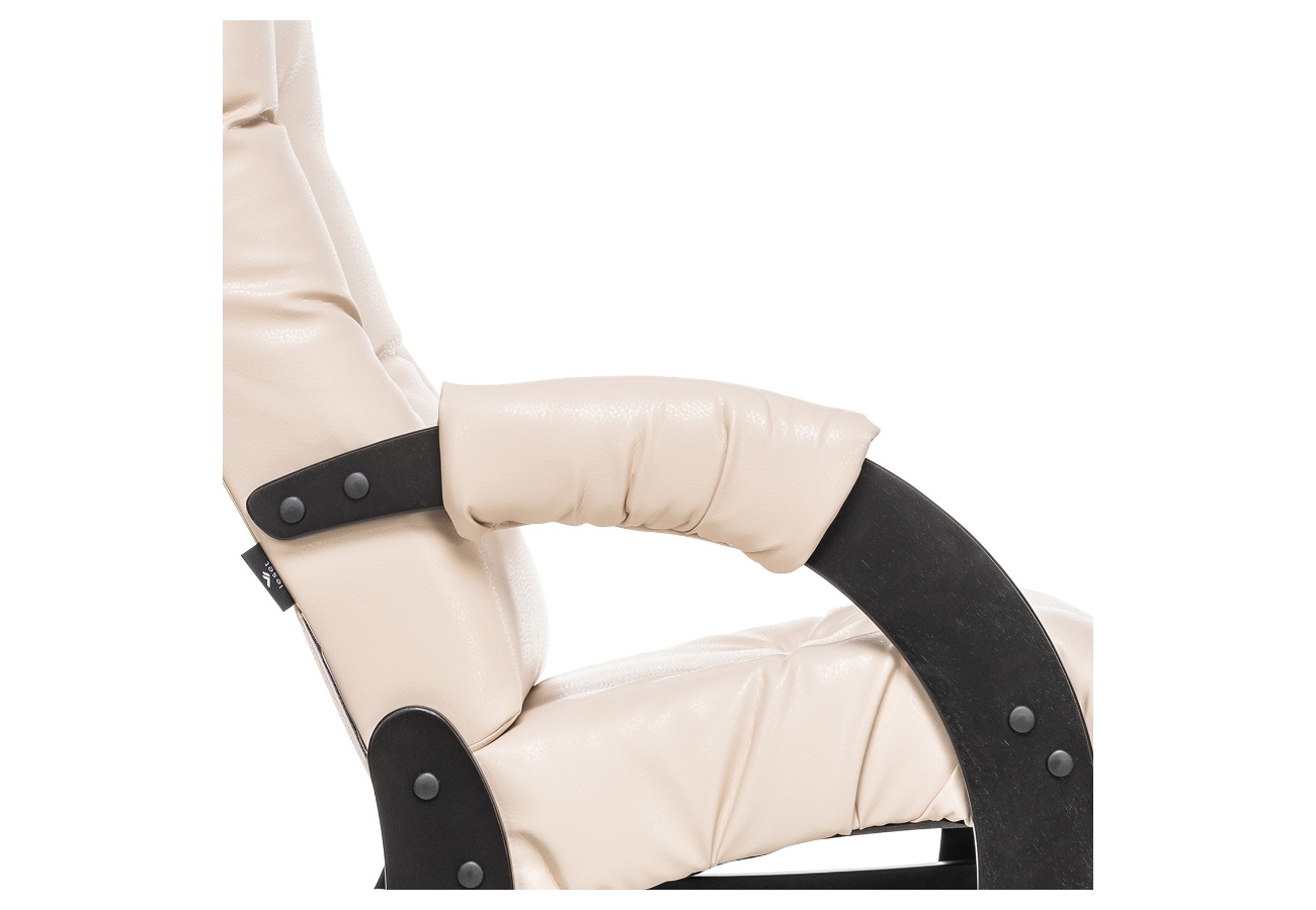 Кресло-глайдер Модель 68 Венге, кожзам Polaris Beige