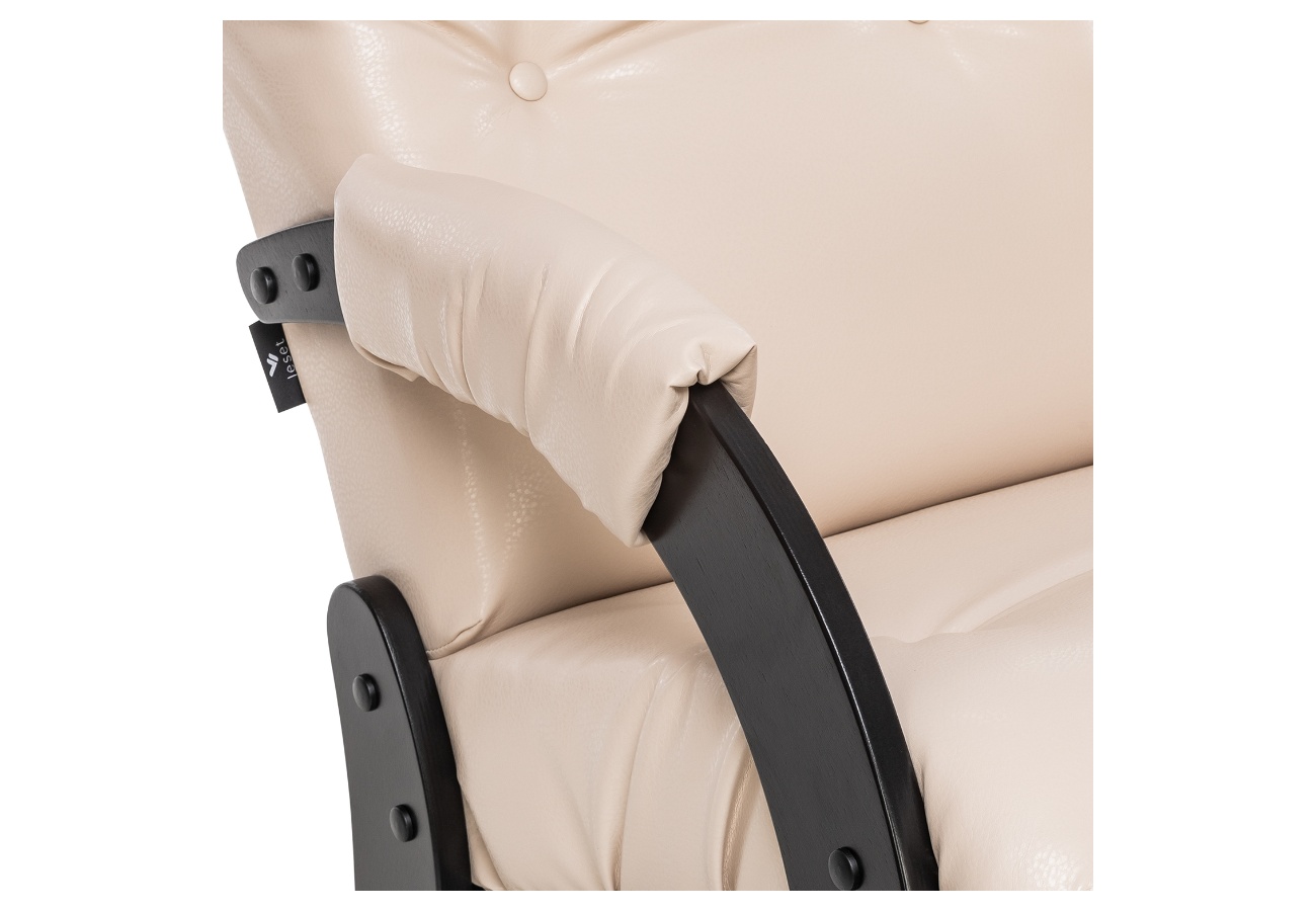 Кресло-глайдер Модель 68 Венге, кожзам Polaris Beige