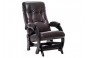 Кресло-глайдер Модель 68 Венге, кожзам Вегас Эмбер коричневый
