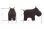 Пуф Hippo Бегемот, ткань велюр Omega 22, Omega 2