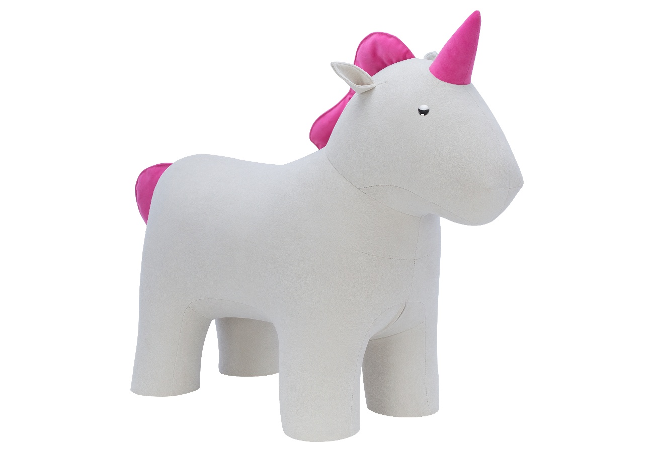 Пуф Unicorn Единорог, ткань велюр Omega 30, Enigma 24