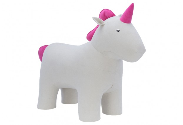 Пуф Unicorn Единорог, ткань велюр Omega 30, Enigma 24