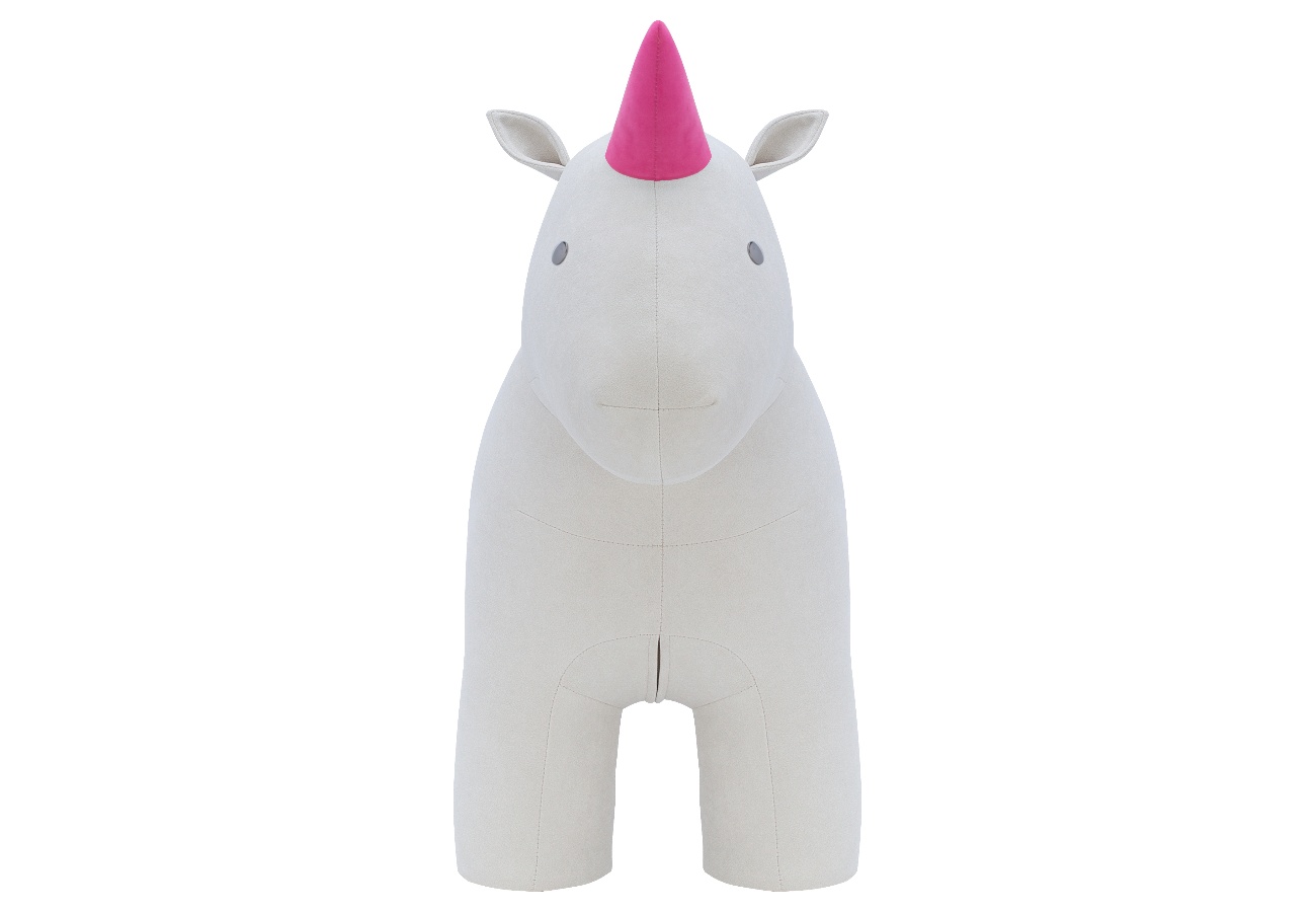Пуф Unicorn Единорог, ткань велюр Omega 30, Enigma 24