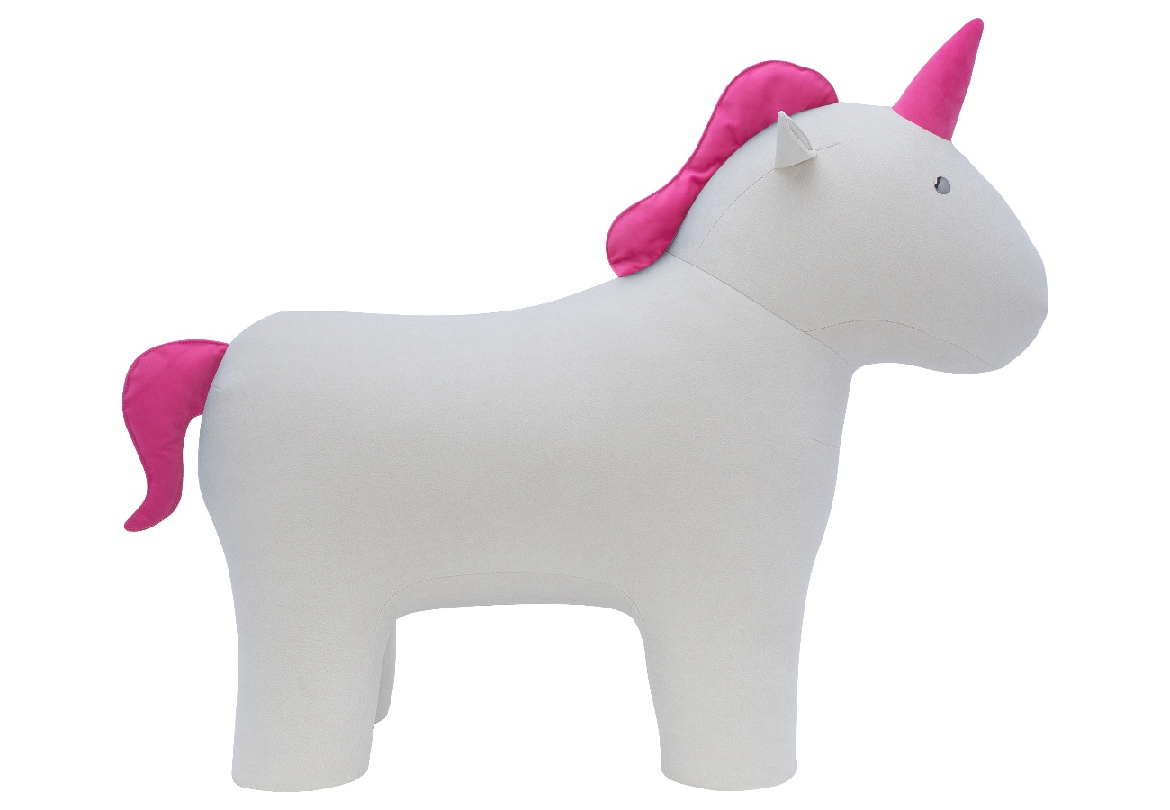 Пуф Unicorn Единорог, ткань велюр Omega 30, Enigma 24