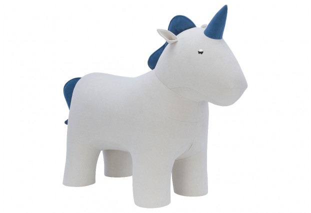 Пуф Unicorn Единорог, ткань велюр Omega 30, Omega 45