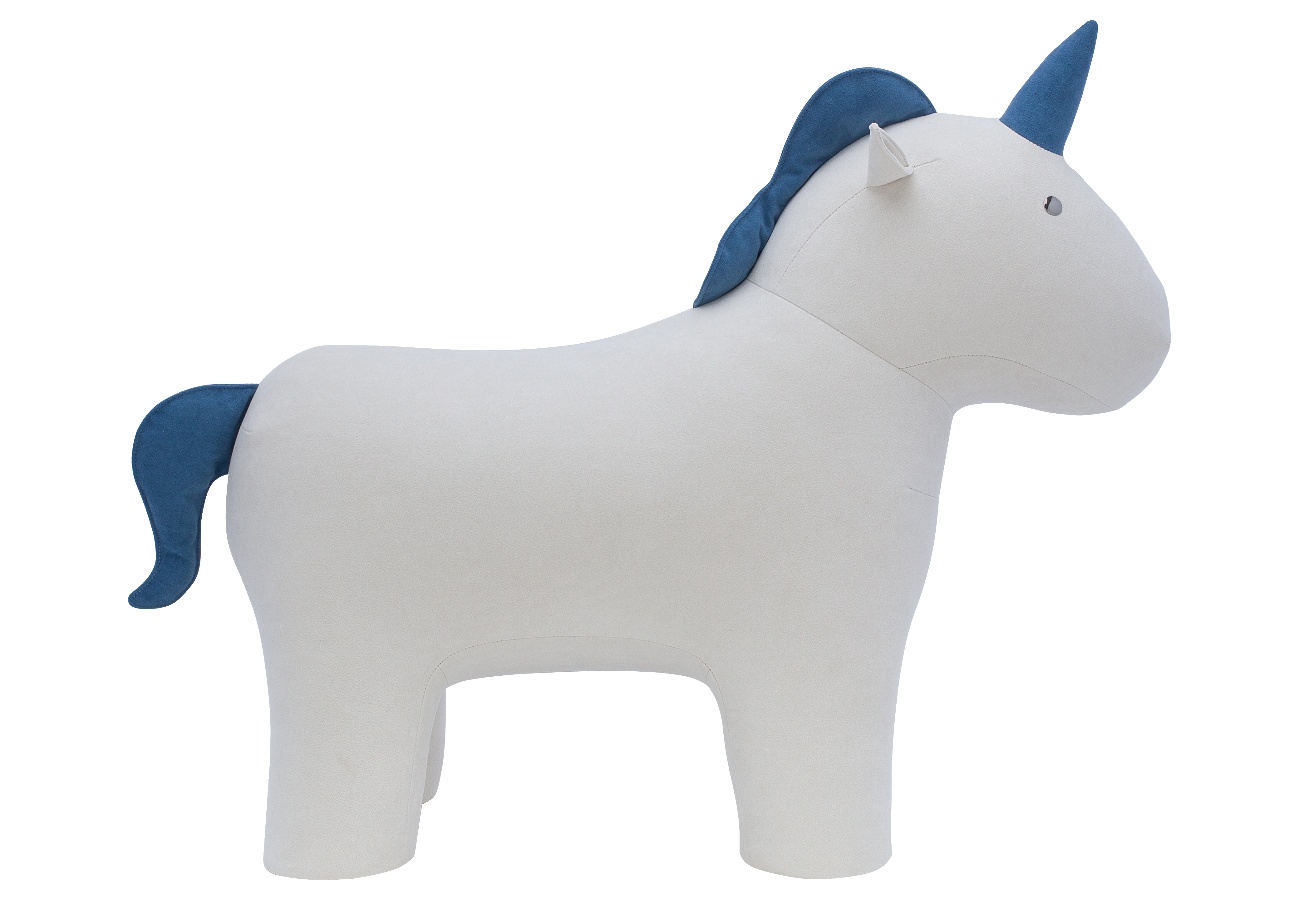 Пуф Unicorn Единорог, ткань велюр Omega 30, Omega 45