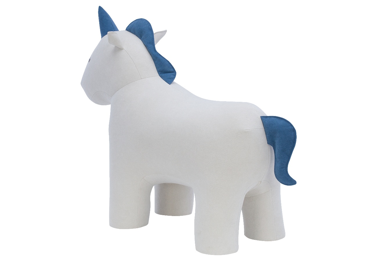 Пуф Unicorn Единорог, ткань велюр Omega 30, Omega 45