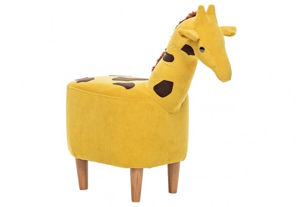 Пуф Leset Giraffe Жираф, мех желтый