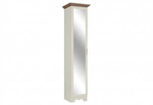 Шкаф 1 дверный с зеркалом Латте 1 Z Бодега Светлый/Орех Донской