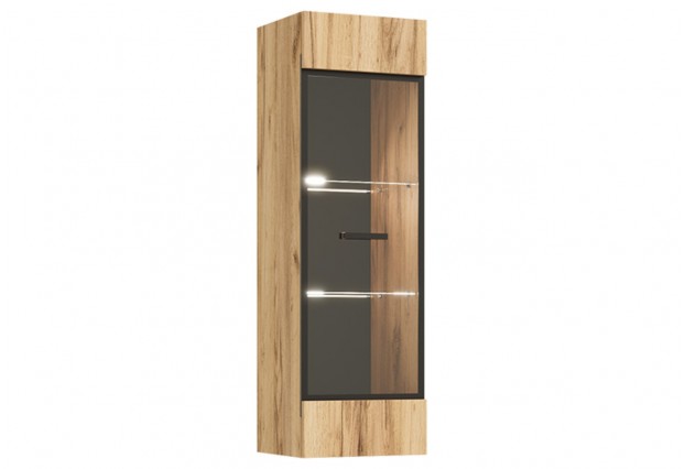 Нэнси LOFT Пенал-стекло навесной (исп2) (ЛДСП) (Дуб Крафт/Дуб Крафт)
