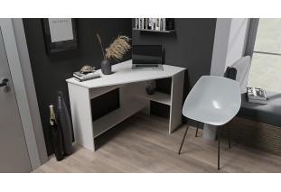 Стол компьютерный №7 (УПКФ) (Белый ФВ)