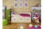 Кровать Бабочки 2,0*0,8м (Ваниль, дуб беленый)