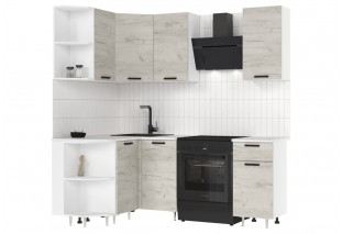 ЛДСП Кухня Рио NEW 2,0х1,3м (Дуб Крафт Белый (Антарес))