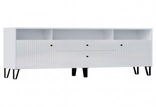 Оливия Тумба ТВ (Белый, Белый Глянец холодный)