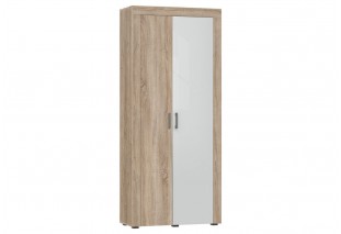 Ангара Шкаф 2-х ств. (Белый глянец холодный, Сонома)