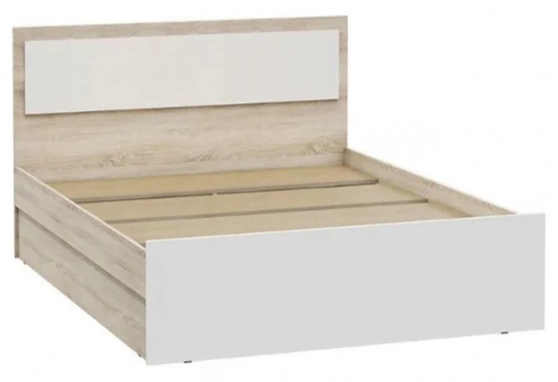 Мартина Кровать 1,2м (Белый, сонома)