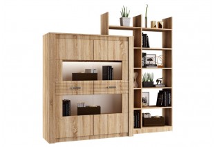 Терра Шкаф для посуды (сонома, дуб сонома)