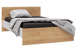 Кровать Лючия 120х200 см белый/дуб крафт золотой