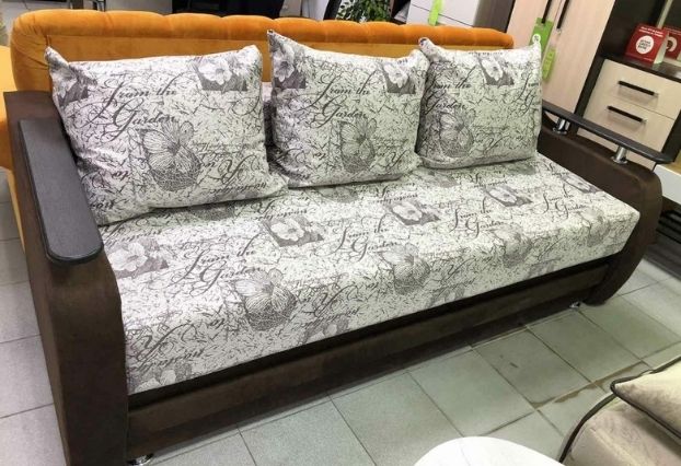 Диван-кровать Вегас бело-коричневый