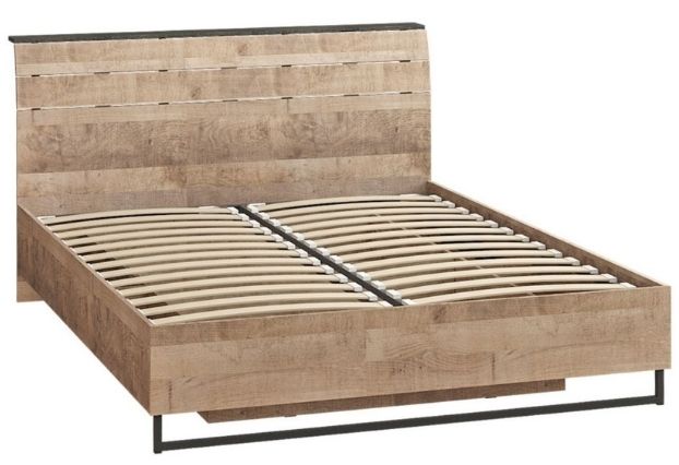 Кровать с подъемным механизмом Трувор 160 см дуб гранж песочный, интра