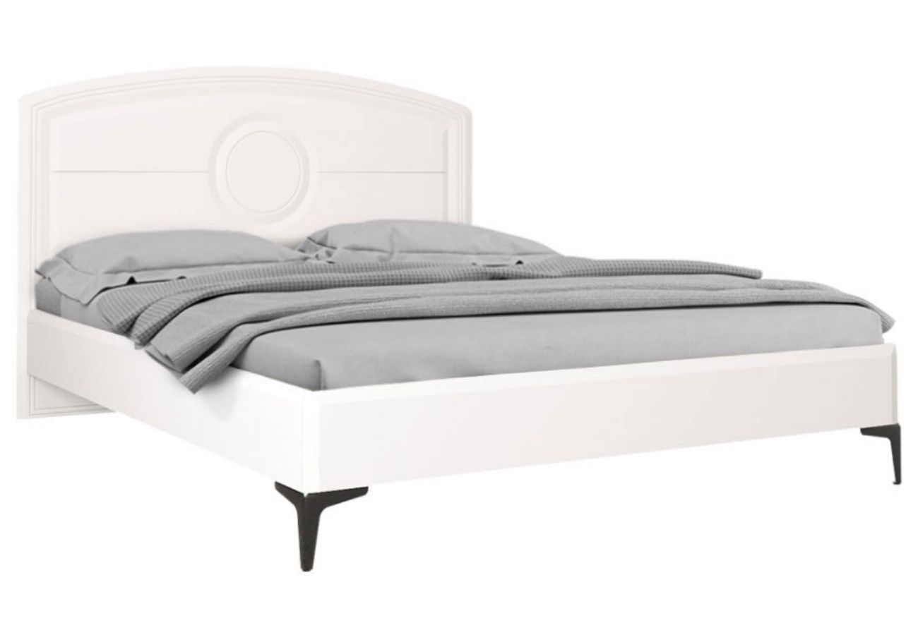 Двуспальная кровать Валенсия 160 см белая