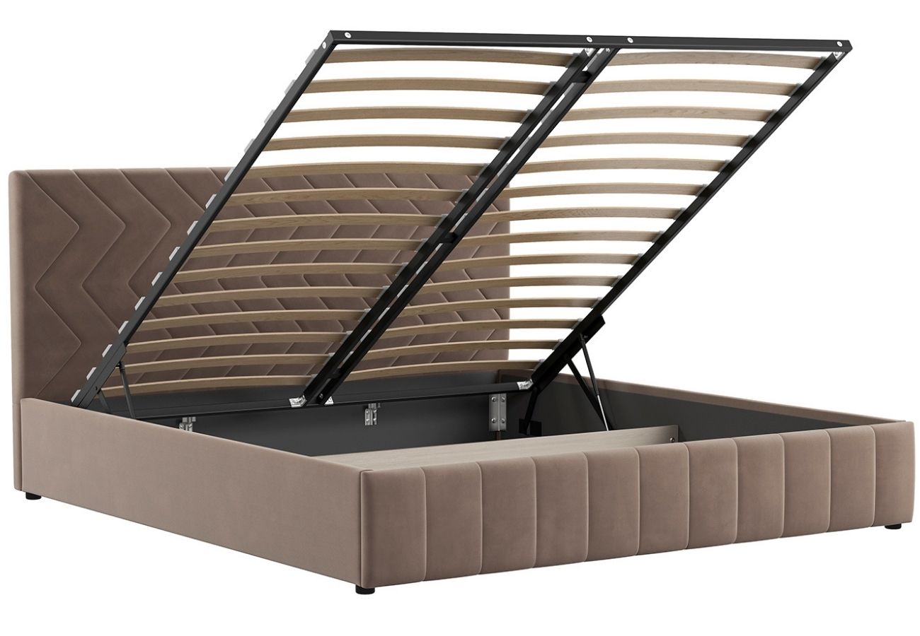 Кровать Алаво с подъемным механизмом 180 см карамельный тауп