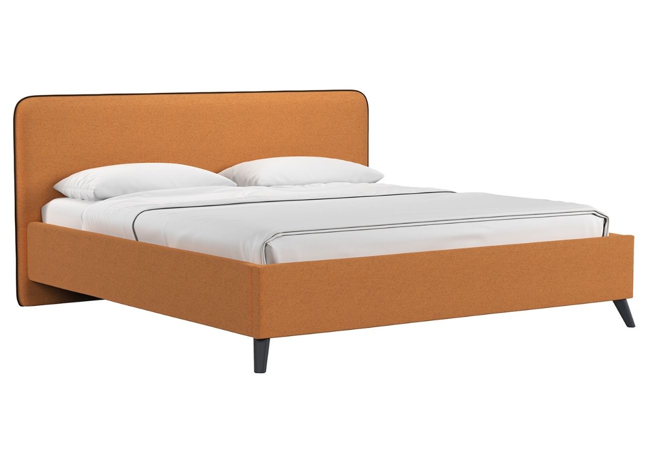 Кровать Раахе с подъемным механизмом 180 см тыквенный, коричневый