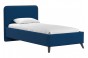 Кровать Раахе с подъемным механизмом 90 см темно-синий сапфировый, коричневый